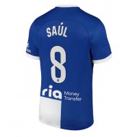 Atletico Madrid Saul Niguez #8 Vonkajší futbalový dres 2023-24 Krátky Rukáv